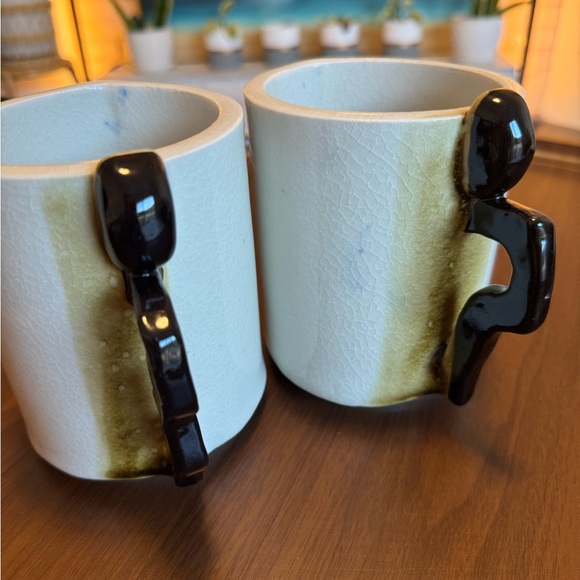 Unique, artsy hand made mugs /pottery (pair or set of 2 mugs only) - Picture 2 of 10